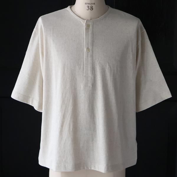 オーディエンス Audience スリーピングヘンリー Tシャツ　ラフィー天竺 5.5オンス ハーフスリーブ 和歌山 日本製 AUD6619 | Audience | 06