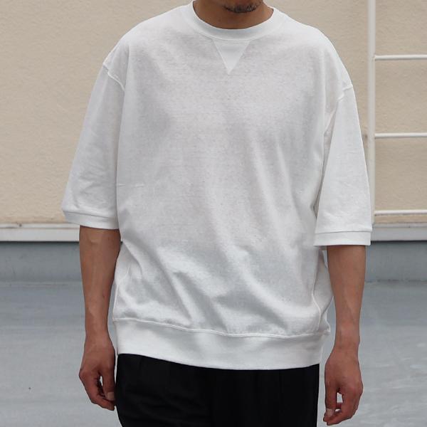 オーディエンス Audience ガゼット クルーネック ハーフスリーブ  Tシャツ ラフィー天竺 5.5オンス スウェットライク バルーン 和歌山 日本製 AUD6620 | Audience | 01