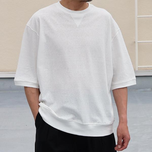 オーディエンス Audience ガゼット クルーネック ハーフスリーブ  Tシャツ ラフィー天竺 5.5オンス スウェットライク バルーン 和歌山 日本製 AUD6620 | Audience | 02