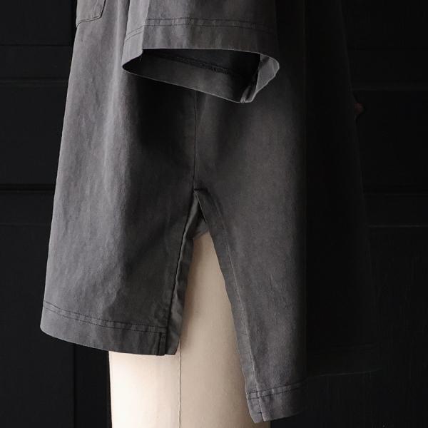 オーディエンス Audience ビッグ Tシャツ  ピグメント 米綿 USAコットン 胸ポケ付き サイドスリット ボクシーAライン 16/-天竺　8.45オンス AUD6626 | Audience | 13