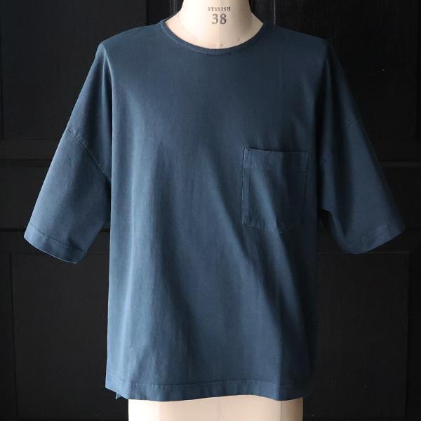 オーディエンス Audience ビッグ Tシャツ  ピグメント 米綿 USAコットン 胸ポケ付き サイドスリット ボクシーAライン 16/-天竺　8.45オンス AUD6626 | Audience | 04