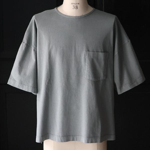 オーディエンス Audience ビッグ Tシャツ  ピグメント 米綿 USAコットン 胸ポケ付き サイドスリット ボクシーAライン 16/-天竺　8.45オンス AUD6626 | Audience | 08