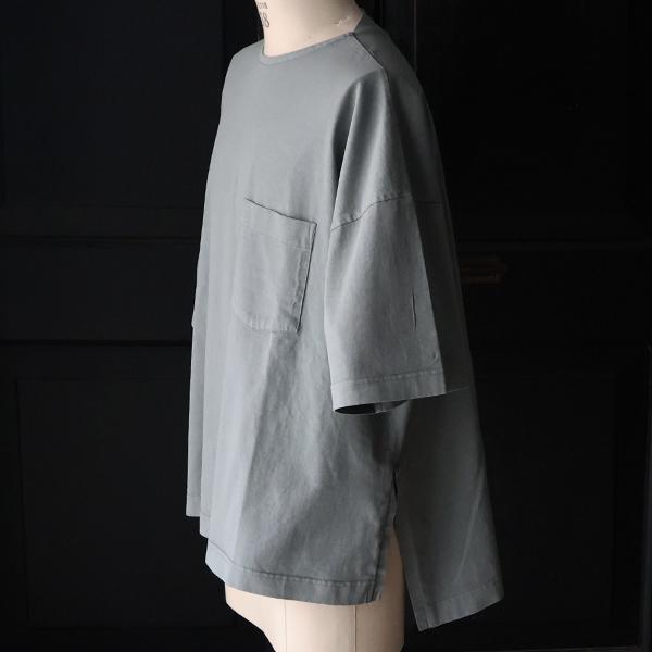 オーディエンス Audience ビッグ Tシャツ  ピグメント 米綿 USAコットン 胸ポケ付き サイドスリット ボクシーAライン 16/-天竺　8.45オンス AUD6626 | Audience | 09