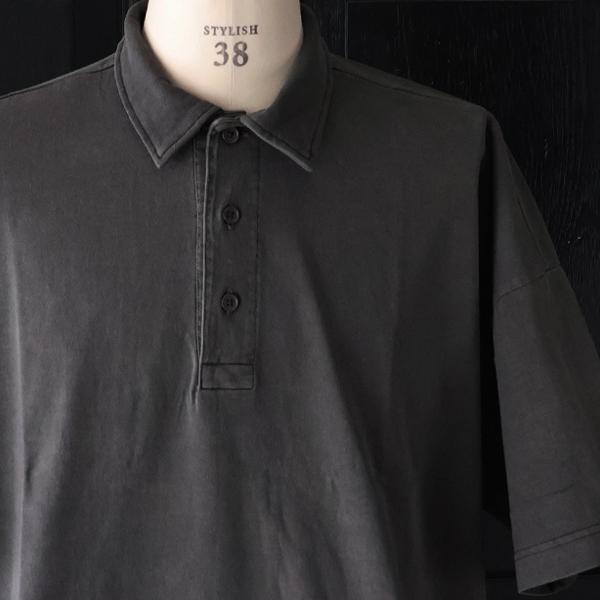 オーディエンス Audience ポロシャツ ピグメント 米綿 USAコットン ハーフスリーブ ドローコード バルーン 16/-天竺  8.45オンス  メンズ AUD6627 | Audience | 12