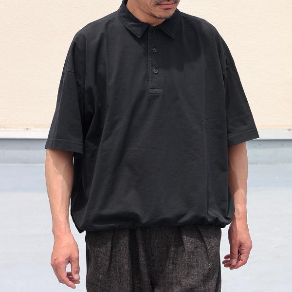 オーディエンス Audience ポロシャツ ピグメント 米綿 USAコットン ハーフスリーブ ドローコード バルーン 16/-天竺  8.45オンス  メンズ AUD6627 | Audience | 01