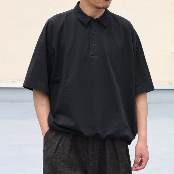 オーディエンス Audience ポロシャツ ピグメント 米綿 USAコットン ハーフスリーブ ドローコード バルーン 16/-天竺  8.45オンス  メンズ AUD6627 | Audience | 02