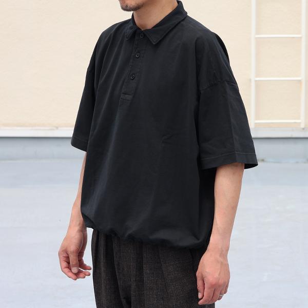 オーディエンス Audience ポロシャツ ピグメント 米綿 USAコットン ハーフスリーブ ドローコード バルーン 16/-天竺  8.45オンス  メンズ AUD6627 | Audience | 03