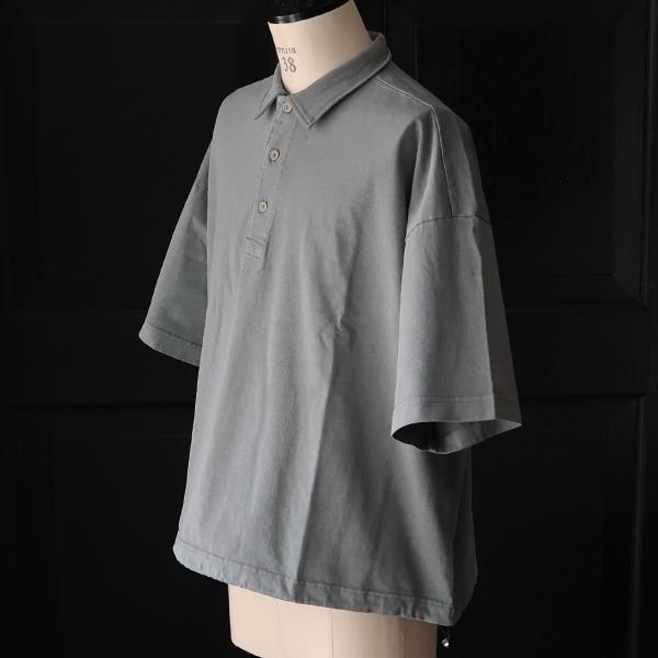 オーディエンス Audience ポロシャツ ピグメント 米綿 USAコットン ハーフスリーブ ドローコード バルーン 16/-天竺  8.45オンス  メンズ AUD6627 | Audience | 05