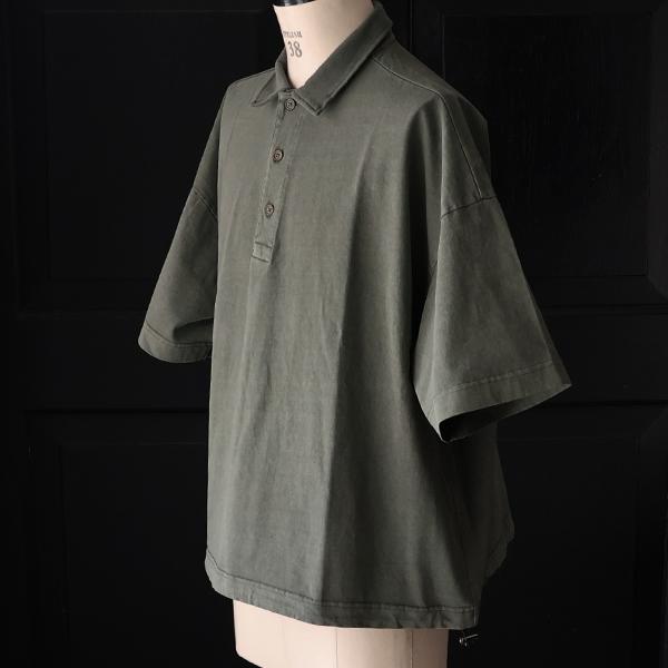 オーディエンス Audience ポロシャツ ピグメント 米綿 USAコットン ハーフスリーブ ドローコード バルーン 16/-天竺  8.45オンス  メンズ AUD6627 | Audience | 09