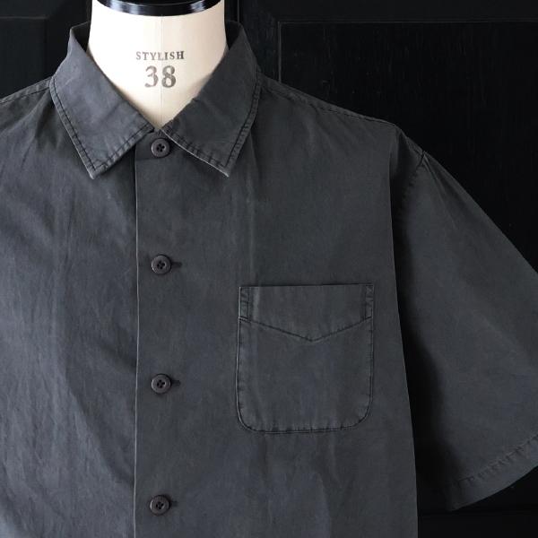 オーディエンス  Audience オープンカラー ハーフスリーブシャツ ピグメント 馬布 (ホースクロス) ドローコード バルーン  AUD6630 | Audience | 12