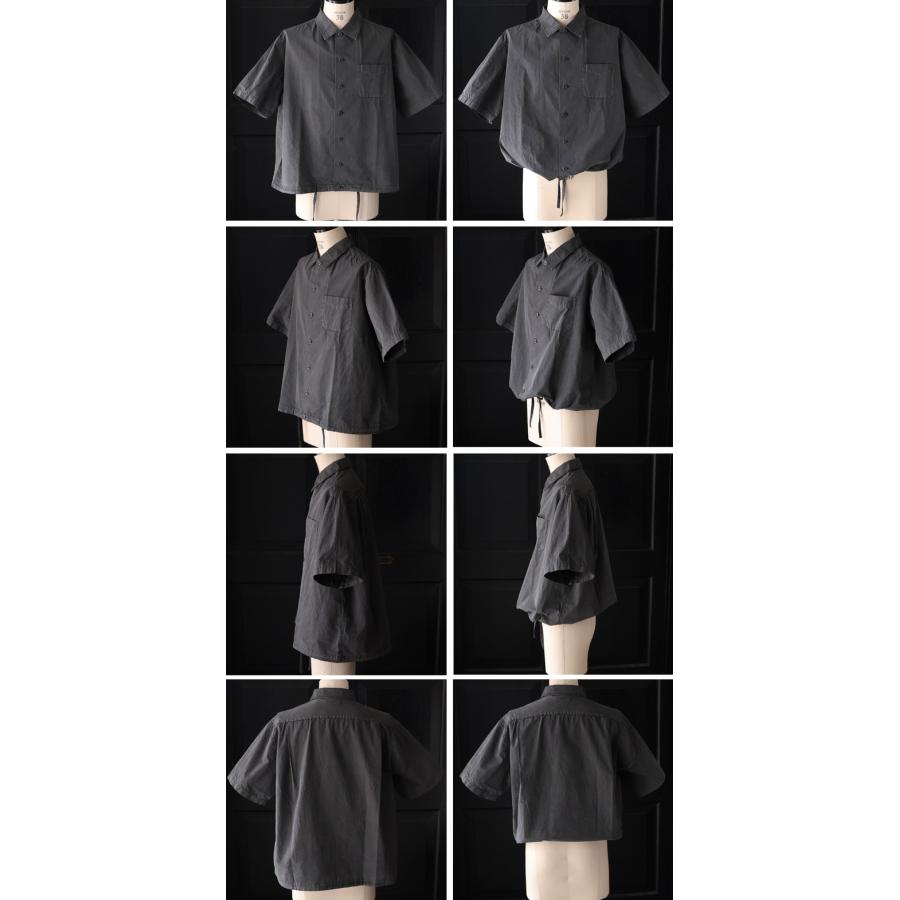 オーディエンス  Audience オープンカラー ハーフスリーブシャツ ピグメント 馬布 (ホースクロス) ドローコード バルーン  AUD6630 | Audience | 20