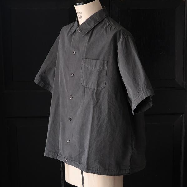 オーディエンス  Audience オープンカラー ハーフスリーブシャツ ピグメント 馬布 (ホースクロス) ドローコード バルーン  AUD6630 | Audience | 08