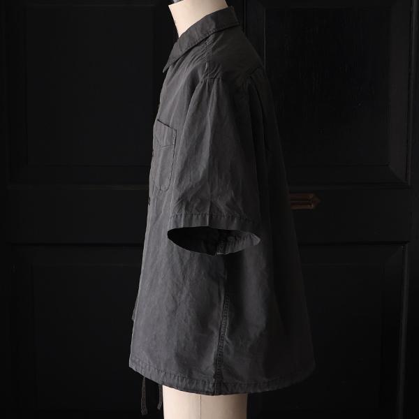 オーディエンス  Audience オープンカラー ハーフスリーブシャツ ピグメント 馬布 (ホースクロス) ドローコード バルーン  AUD6630 | Audience | 09