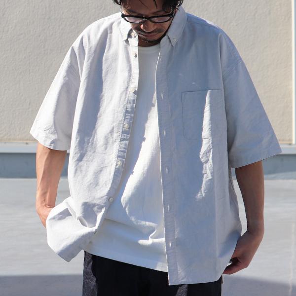 オーディエンス Audience ボタンダウンシャツ 播州織オックスフォード地 ボクシーAラインシルエット 日本製 メンズ AUD6640 | Audience | 13