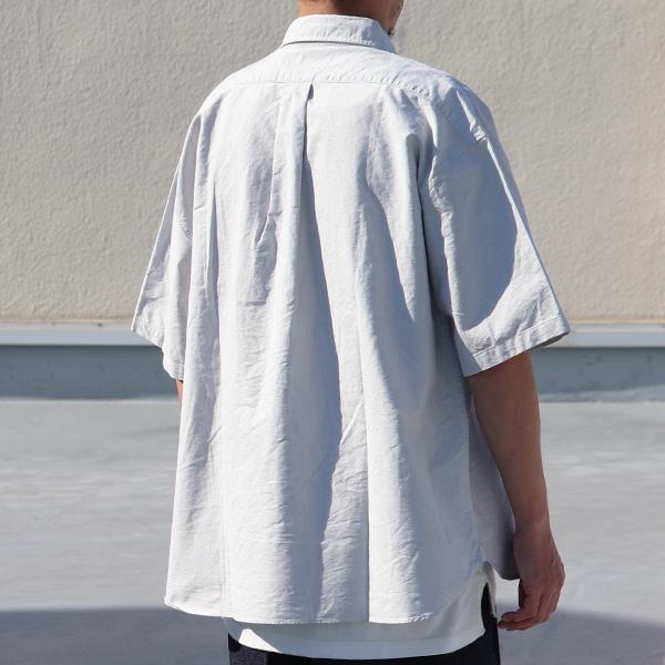 オーディエンス Audience ボタンダウンシャツ 播州織オックスフォード地 ボクシーAラインシルエット 日本製 メンズ AUD6640 | Audience | 14