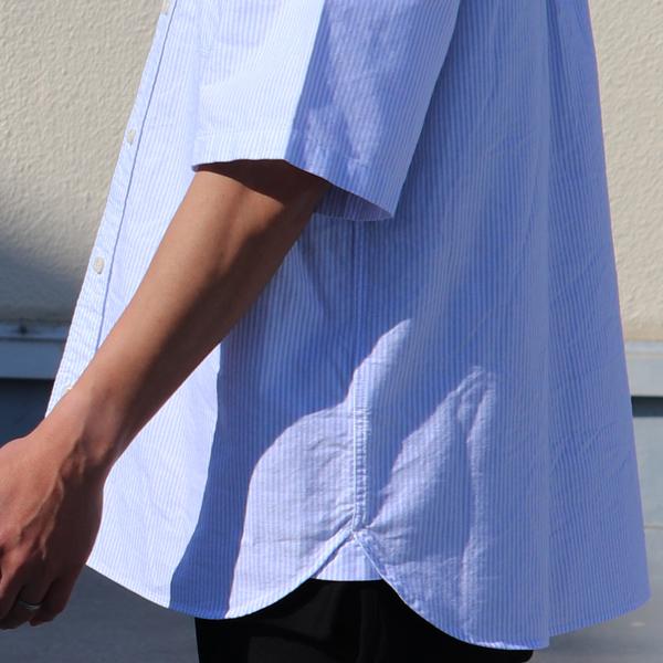 オーディエンス Audience ボタンダウンシャツ 播州織オックスフォード地 ボクシーAラインシルエット 日本製 メンズ AUD6640 | Audience | 18