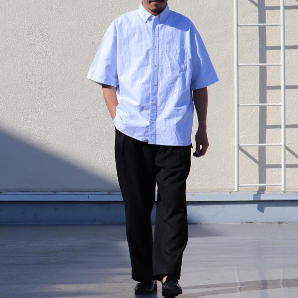 オーディエンス Audience ボタンダウンシャツ 播州織オックスフォード地 ボクシーAラインシルエット 日本製 メンズ AUD6640 | Audience | 05