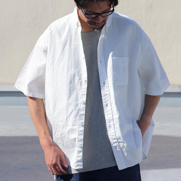 オーディエンス Audience ボタンダウンシャツ 播州織オックスフォード地 ボクシーAラインシルエット 日本製 メンズ AUD6640 | Audience | 07