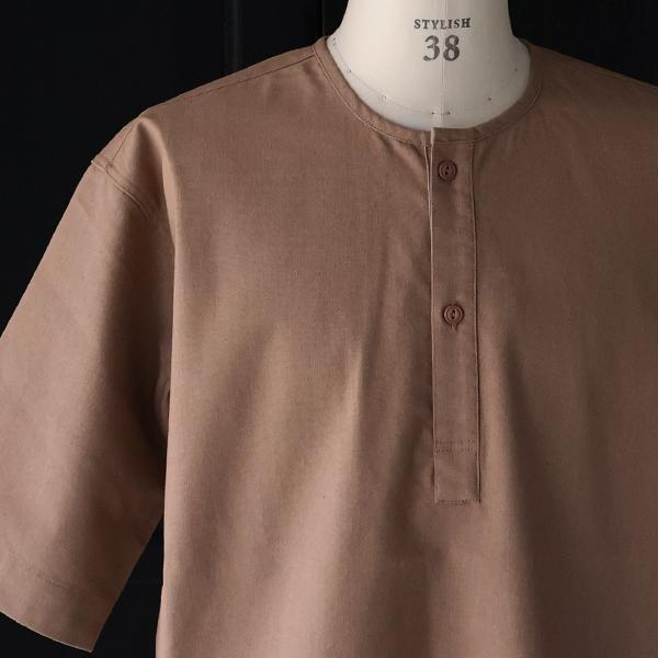 オーディエンス Audience スリーピング ヘンリー ハーフスリーブシャツ 綿麻ビンテージキャンバス AUD6641 | Audience | 13