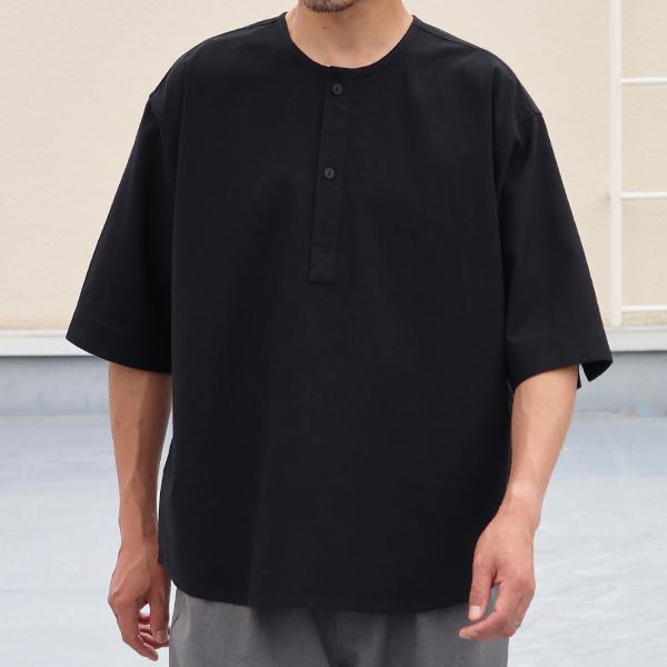 オーディエンス Audience スリーピング ヘンリー ハーフスリーブシャツ 綿麻ビンテージキャンバス AUD6641 | Audience | 01