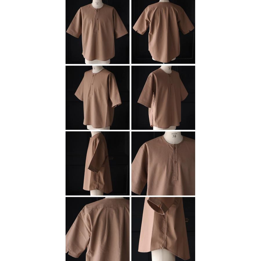 オーディエンス Audience スリーピング ヘンリー ハーフスリーブシャツ 綿麻ビンテージキャンバス AUD6641 | Audience | 20