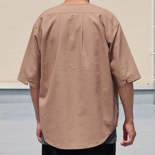 オーディエンス Audience スリーピング ヘンリー ハーフスリーブシャツ 綿麻ビンテージキャンバス AUD6641 | Audience | 06