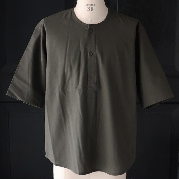 オーディエンス Audience スリーピング ヘンリー ハーフスリーブシャツ 綿麻ビンテージキャンバス AUD6641 | Audience | 10