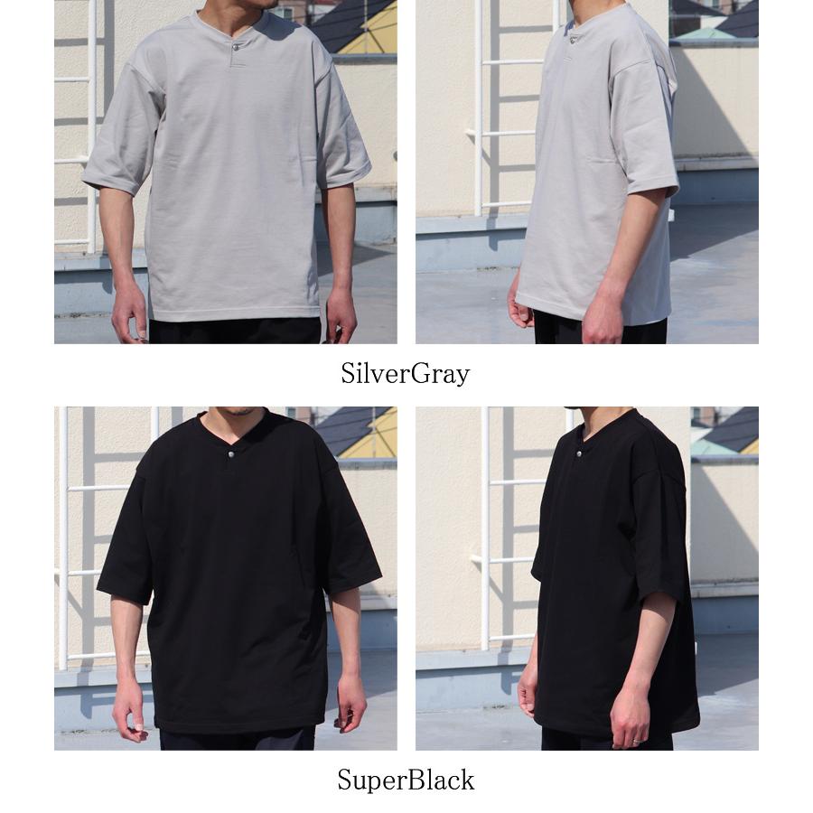 オーディエンス Audience コンチョボタンヘンリー ハーフスリーブ テーパードTシャツ MVS天竺 VORTEX8オンス 日本製 AUD6702 | Audience | 19