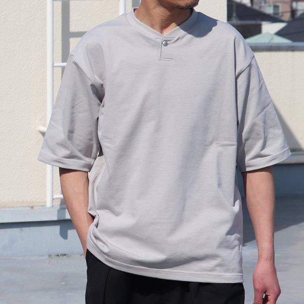 オーディエンス Audience コンチョボタンヘンリー ハーフスリーブ テーパードTシャツ MVS天竺 VORTEX8オンス 日本製 AUD6702 | Audience | 01