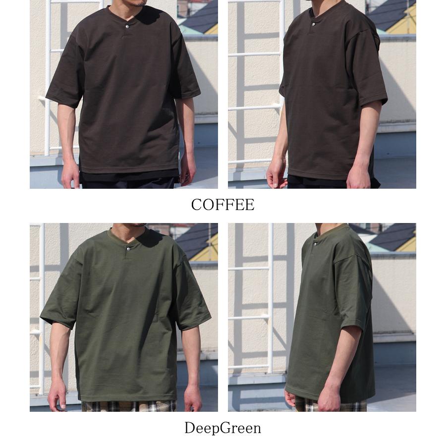 オーディエンス Audience コンチョボタンヘンリー ハーフスリーブ テーパードTシャツ MVS天竺 VORTEX8オンス 日本製 AUD6702 | Audience | 20