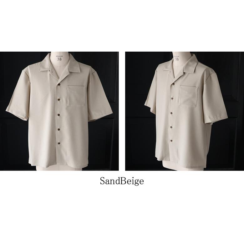オーディエンス Audience オープンカラー ハーフスリ ーブシャツ NaturemierTM ナチュレミア TECH リネンライクトロワッシャー 日本製 AUD6713 | Audience | 16