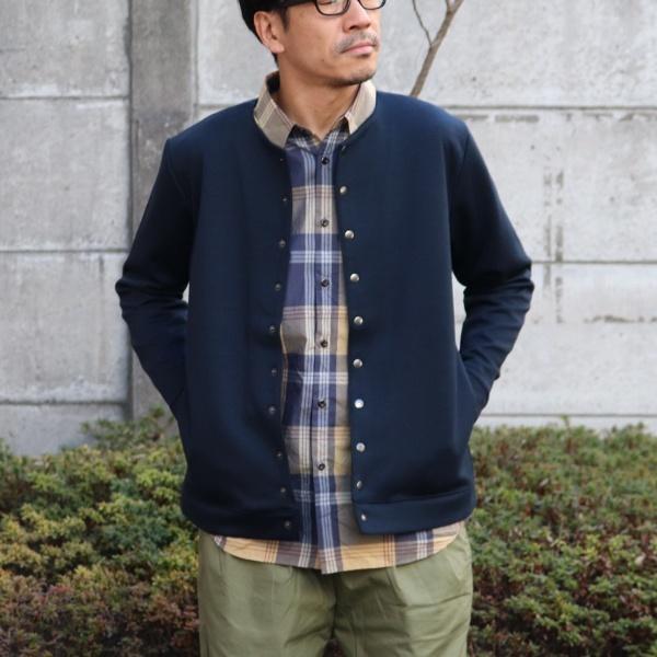 オーディエンス Audience ノーカラースナップジャケット ライトダンボール 日本製 | Audience | 02