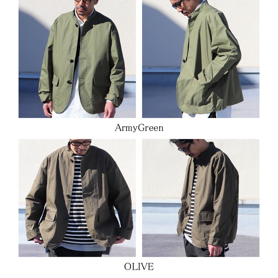 Audience（オーディエンス） ミリタリースタンドジャケット グリ