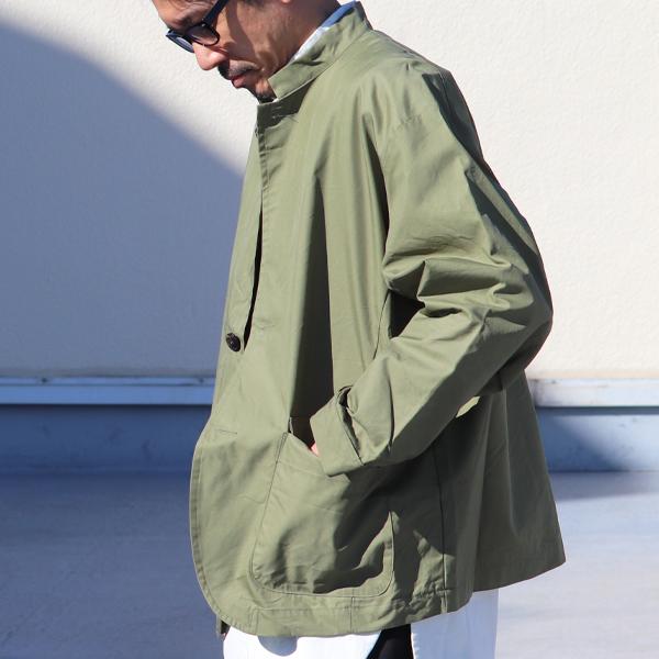 オーディエンス Audience ミリタリースタンドジャケット グリストーンW 綿ナイロン高密度ギャバ 日本製 | Audience | 03