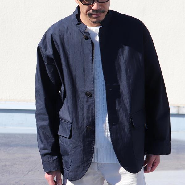 オーディエンス Audience ミリタリースタンドジャケット グリストーンW 綿ナイロン高密度ギャバ 日本製 | Audience | 05