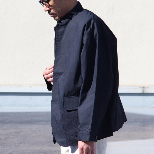 オーディエンス Audience ミリタリースタンドジャケット グリストーンW 綿ナイロン高密度ギャバ 日本製 | Audience | 07