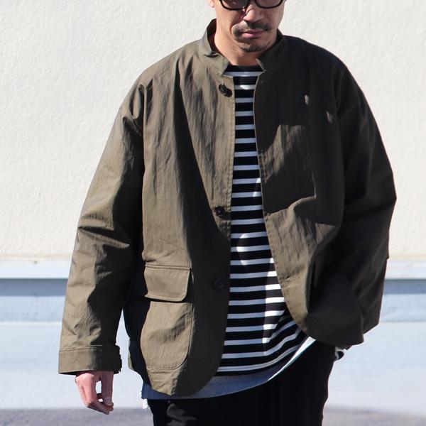 Audience オーディエンス ミリタリースタンドジャケット グリ