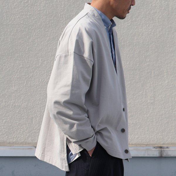 オーディエンス Audience サイドスリット カーディガン長袖 ボクシーAライン MVS天竺 VORTEX 8オンス 日本製 | Audience | 11