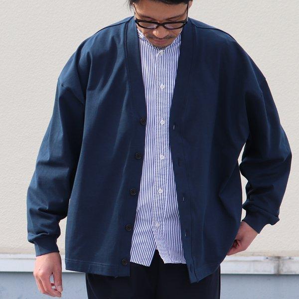 オーディエンス Audience サイドスリット カーディガン長袖 ボクシーAライン MVS天竺 VORTEX 8オンス 日本製 | Audience | 13