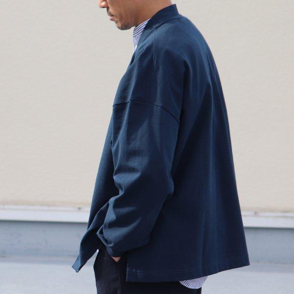 オーディエンス Audience サイドスリット カーディガン長袖 ボクシーAライン MVS天竺 VORTEX 8オンス 日本製 | Audience | 14