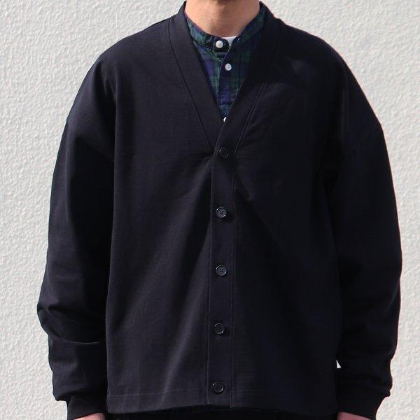 オーディエンス Audience サイドスリット カーディガン長袖 ボクシーAライン MVS天竺 VORTEX 8オンス 日本製 | Audience | 17