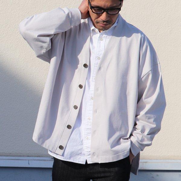 オーディエンス Audience サイドスリット カーディガン長袖 ボクシーAライン MVS天竺 VORTEX 8オンス 日本製 | Audience | 02