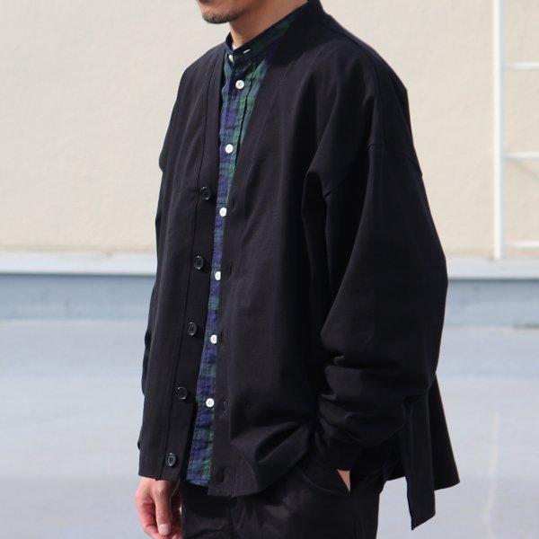 オーディエンス Audience サイドスリット カーディガン長袖 ボクシーAライン MVS天竺 VORTEX 8オンス 日本製 | Audience | 06