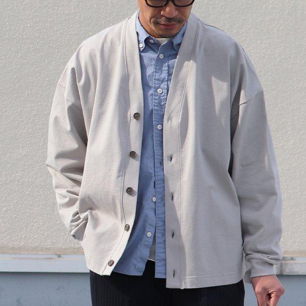 オーディエンス Audience サイドスリット カーディガン長袖 ボクシーAライン MVS天竺 VORTEX 8オンス 日本製 | Audience | 09