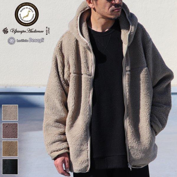 オーディエンス Audience トスカーナボア フードブルゾン Lanificio Becagli ベッカリー 日本製 AUD7155 | Audience