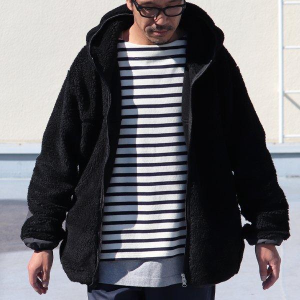 オーディエンス Audience トスカーナボア フードブルゾン Lanificio Becagli ベッカリー 日本製 AUD7155 | Audience | 01