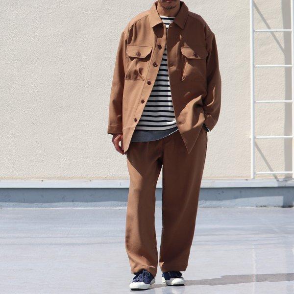 LANATEC (ラナテック) LEI ( レイ) ポリエステル ウールライク カルゼ サファリシャツコート『日本製』【送料無料】/ Upscape Audience [AUD7167] | Audience | 15