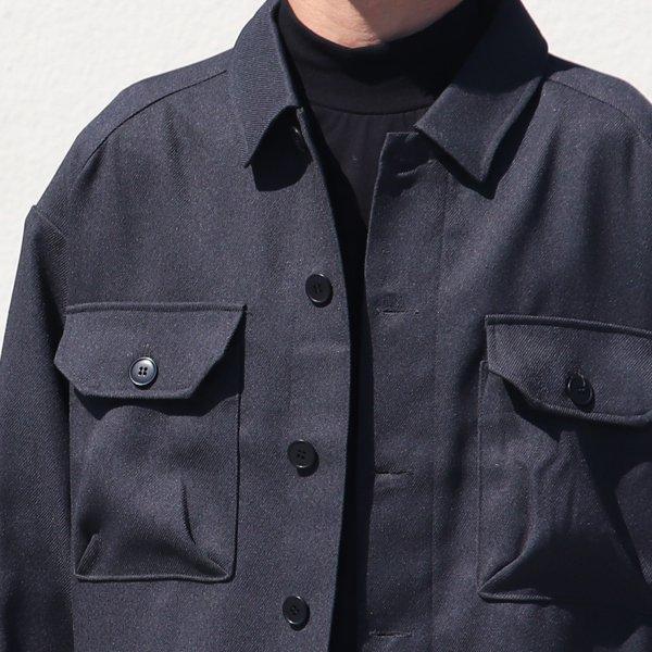 LANATEC (ラナテック) LEI ( レイ) ポリエステル ウールライク カルゼ サファリシャツコート『日本製』【送料無料】/ Upscape Audience [AUD7167] | Audience | 16