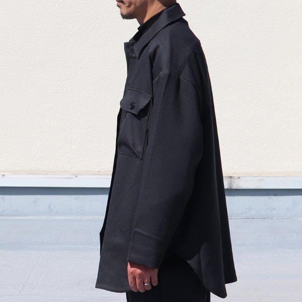 LANATEC (ラナテック) LEI ( レイ) ポリエステル ウールライク カルゼ サファリシャツコート『日本製』【送料無料】/ Upscape Audience [AUD7167] | Audience | 03