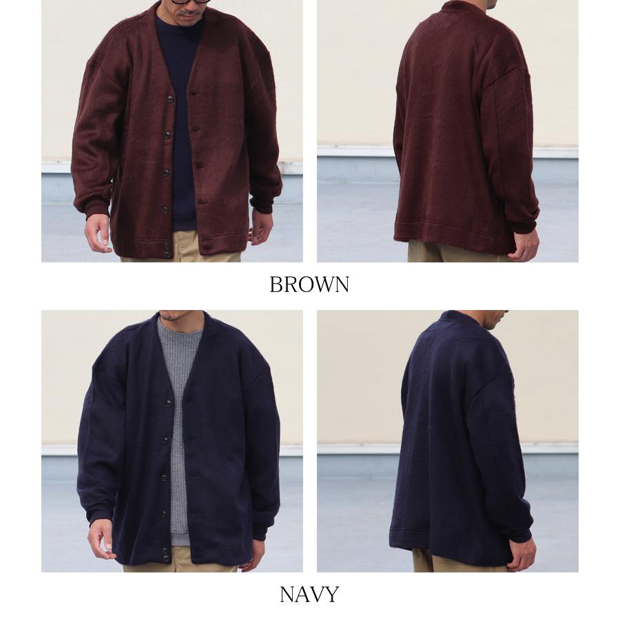 オーディエンス Audience カーディガン長袖 エクスランウール シャギー EXLANWOOL 日本製 | Audience | 19